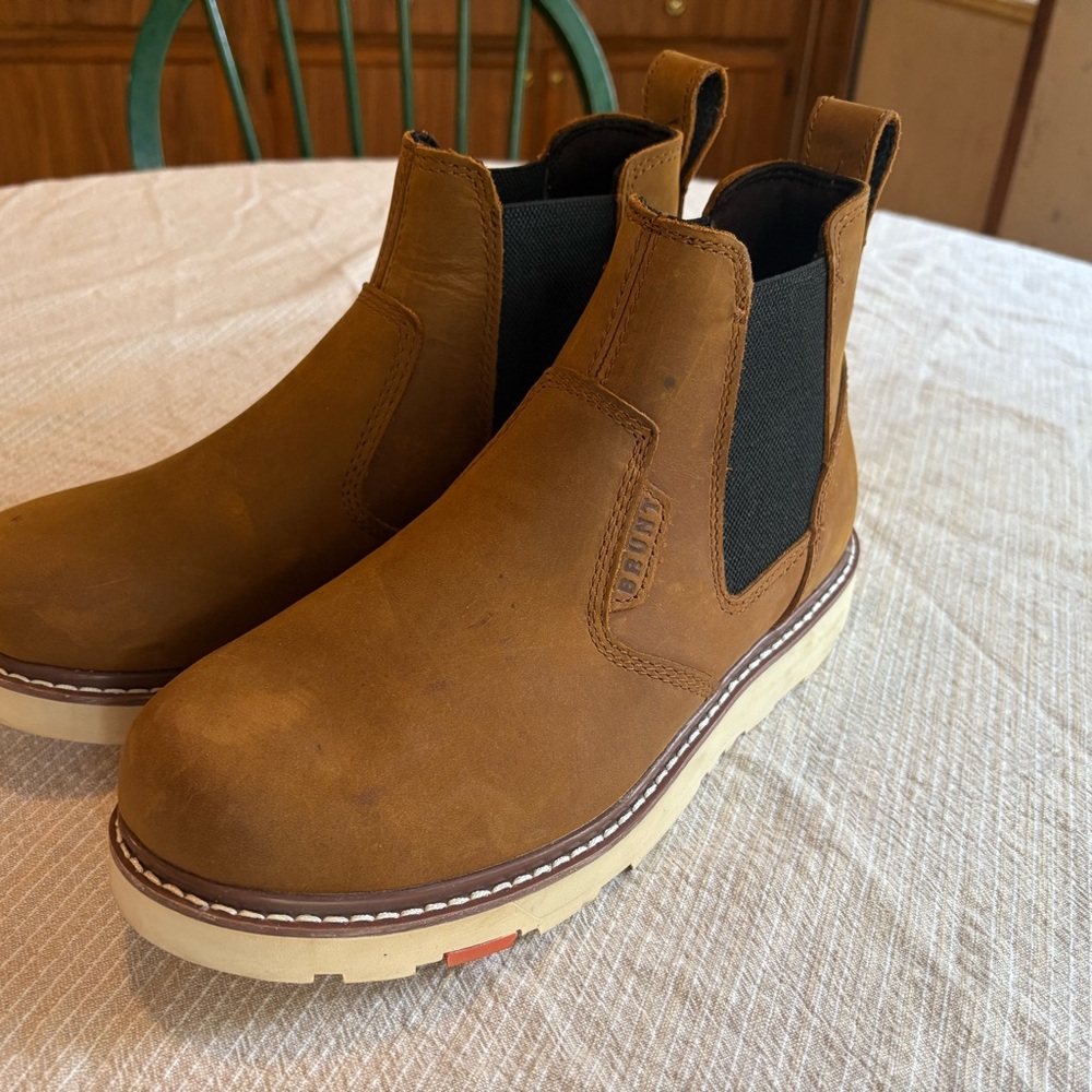 Brunt The Ohman (Soft Toe) Tan Leather Slip-On Boots